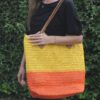 Torba Powrót na Bazar - Żółto-Pomarańczowa - obrazek 4