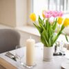 Set of Pillar Candles  50mm (11/16/22/33H) (4 pieces) - Ivory - obrazek 4