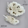 Luksusowa egipska loofa ze sznurkiem bawełnianym – nieprasowana – 8–12 cm - obrazek 2