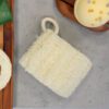 Luksusowa egipska loofa ze sznurkiem bawełnianym – nieprasowana – 8–12 cm - obrazek 4