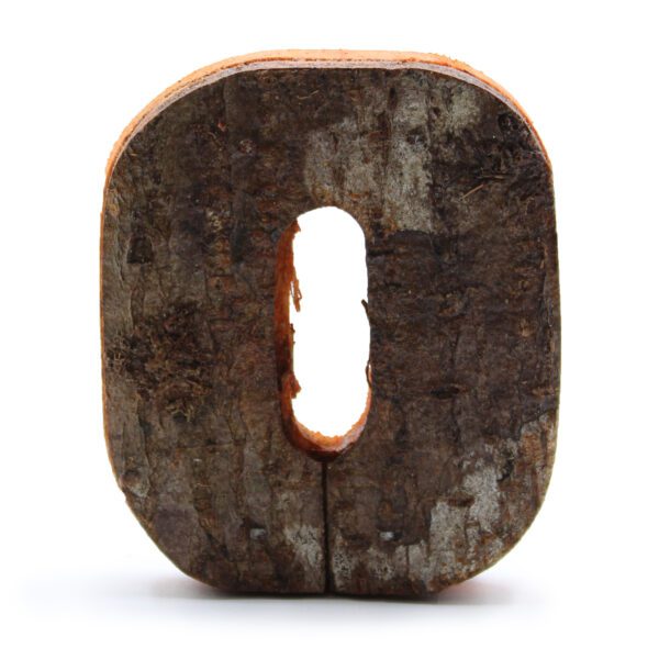 Rustykalna cyfra z kory – 0 – 7 cm