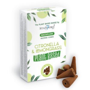 Stożki kadzideł Backflow Roślinne – Citronella i Trawa Cytrynowa