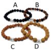 Bransoletki Rudraksha z Buddą – zestaw mix - obrazek 4