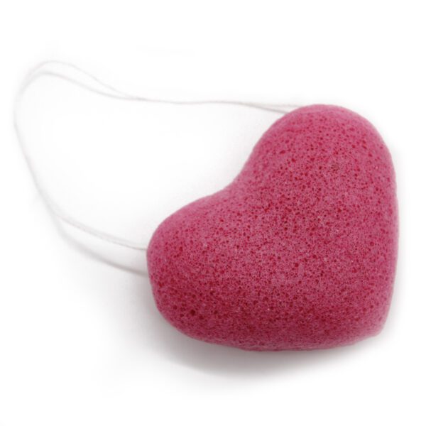 Gąbka konjac w kształcie serca – róża - obrazek 9