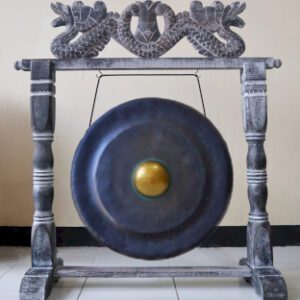 Średni gong na stojaku – 50 cm – Czarny