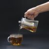 Dzbanek z zaparzaczem szklany – kształt wieży – 350 ml - obrazek 3
