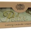 Luksusowy worek pszeniczny z lawendą w pudełku prezentowym – Pole Zbóż RELAKS