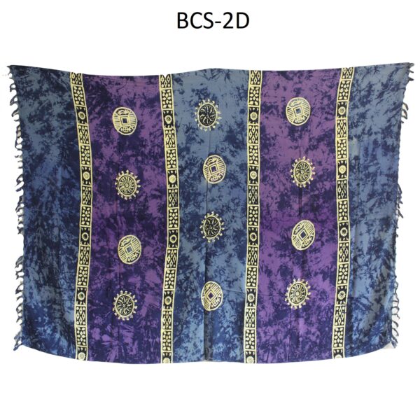 1x Bali Celtic Sarongs - Lucky Coins (4 Assorted Colours) - obrazek 2