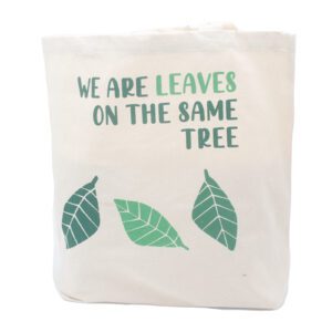 Torba Bawełniana z Nadrukiem - We are Leaves - Naturalna
