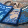 Torba Jutowa z Nadrukiem - We are Waves - Niebieska - obrazek 14