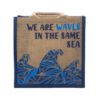 Torba Jutowa z Nadrukiem - We are Waves - Niebieska - obrazek 10