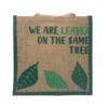 Torba Jutowa z Nadrukiem - We are Leaves - Żółta - obrazek 10