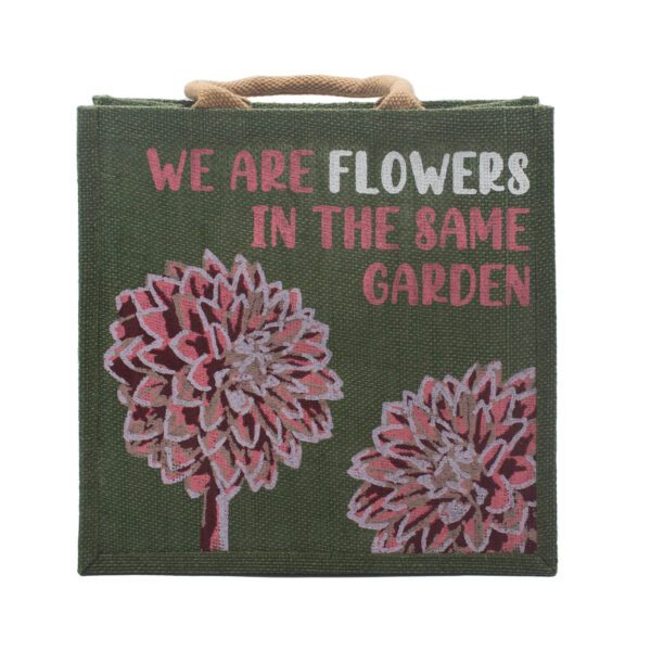 Torba Jutowa z Nadrukiem - We are Flowers - Naturalna - obrazek 10