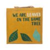Torba Jutowa z Nadrukiem - We are Leaves - Żółta - obrazek 2