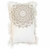 Poduszka Lotus Mandala – 30x50 cm – Brązowa