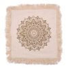 Poduszka Lotus Mandala – 60x60 cm – Brązowa - obrazek 2