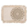 Poduszka Lotus Mandala – 30x50 cm – Brązowa - obrazek 2