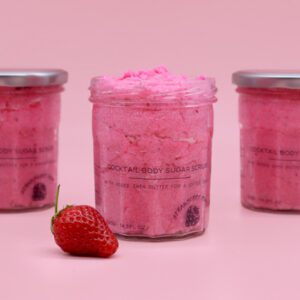 Pachnący peeling cukrowy 300 g – truskawkowy rum