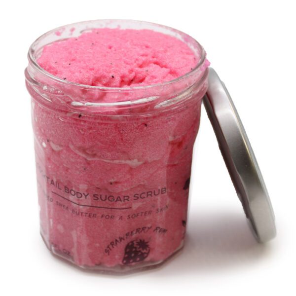 Pachnący peeling cukrowy 300 g – truskawkowy rum - obrazek 4
