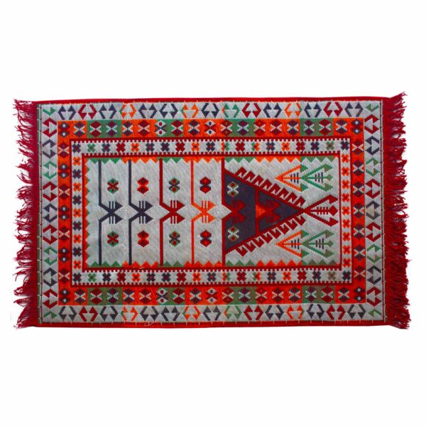 Dywan Kilim 125x80 cm – Czerwony - obrazek 2