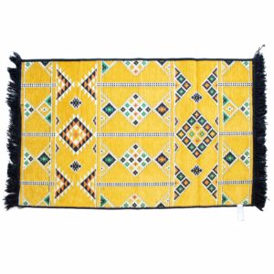 Dywan Kilim 125x80 cm – Żółty