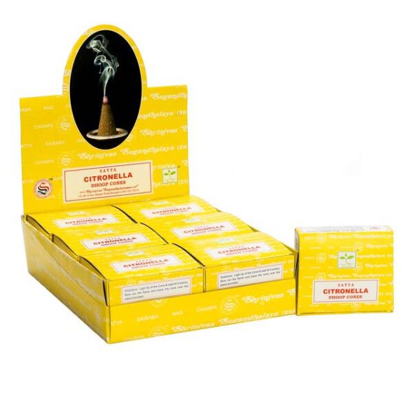 Stożki Dhoop – Citronella