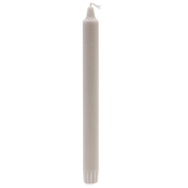 Naturalna Świeca Stołowa 25x2,3 - Srebrnoszara - obrazek 2
