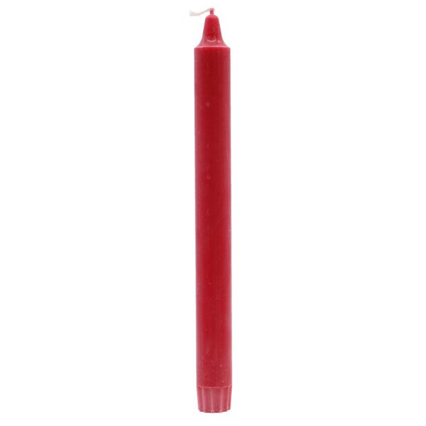 Naturalna Świeca Stołowa 25x2,3 - Czerwona - obrazek 2