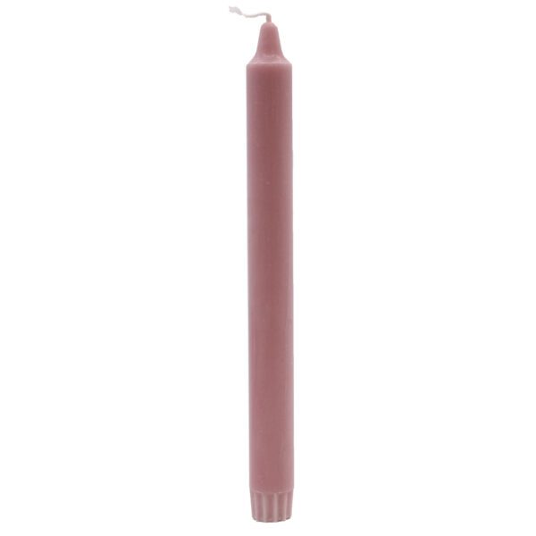 Naturalna Świeca Stołowa 25x2,3 - Starożytna Róża - obrazek 2