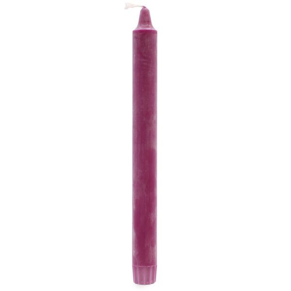 Naturalna Świeca Stołowa 25x2,3 - Fuksja - obrazek 2