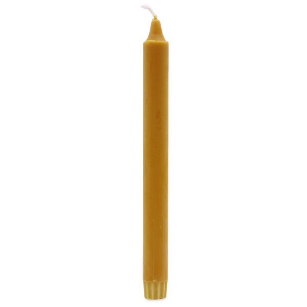 Naturalna Świeca Stołowa 25x2,3 - Żółta - obrazek 2