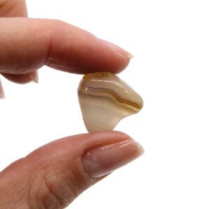 Worek 24 Małych Afrykańskich Kamieni – Agat Szary – Botswana