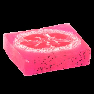 Plaster mydła z loofą 115 g – różany peeling
