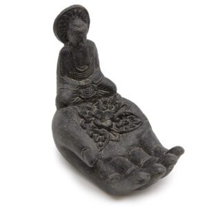 Kadzielniczka Budda i Ręka (czarna)