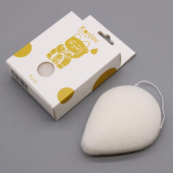 Konjac – gąbka w kształcie łezki – naturalna – do skóry wrażliwej - obrazek 2