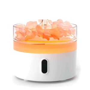 Dyfuzor z Solą Himalajską – Lampka Nocna – USB-C – Efekt Płomienia (z solą)