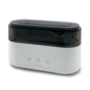 Nowoczesny Dyfuzor Aromatyczny – Zegar LED – USB-C – Efekt Płomienia