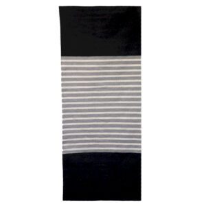 Bawełniany dywan indyjski – 70x170 cm – Czarny / Szary