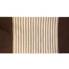 Bawełniany dywan indyjski – 70×170 cm – Ciemnobrązowy / Beżowy