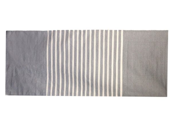Bawełniany dywan indyjski – 70x170 cm – Szary - obrazek 6