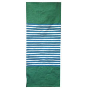 Bawełniany dywan indyjski – 70x170 cm – Niebieski / Zielony