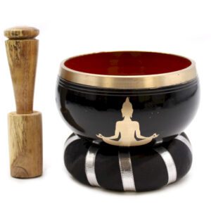 Zestaw Mis Dźwiękowych – Budda – Czarno-Pomarańczowy 10,7 cm