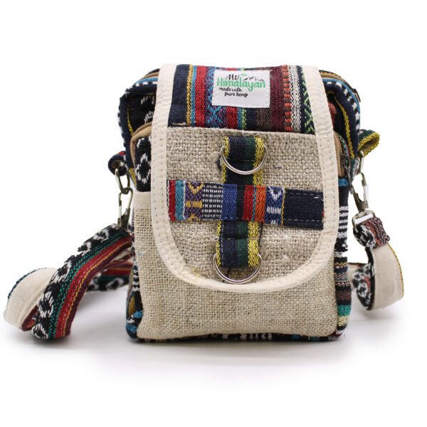 Body-Cross Natural Hemp & Jhari Travel Bag - obrazek 5