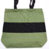 Dwukolorowa Torba Bawełniana – 38x42x12cm – Zielona i Czarna – 10oz