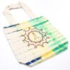 Torba Bawełniana Tie-Dye (6oz) – 38x42x12cm – Dłonie Namaste – Wielokolorowa – Naturalny Uchwyt