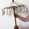 Balijski dekoracyjny parasol domowy – Płótno – Naturalny – 40 cm - obrazek 4
