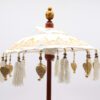 Dekoracyjna parasolka Bali – Płótno – Złote zdobienia – 40 cm - obrazek 3