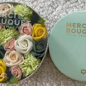 Pudełko okrągłe – Wiosenne Świętowanie – Żółcie i Zieleń