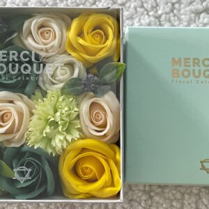 Pudełko kwadratowe – Wiosenne Świętowanie – Żółcie i Zieleń