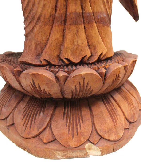 Ręcznie rzeźbiona figura Buddy – 100 cm Powitanie - obrazek 5
